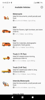 EasyVan by lalaMove android App screenshot 2